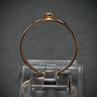 Ring 585/- Gelbgold mit 1 Zirkonia