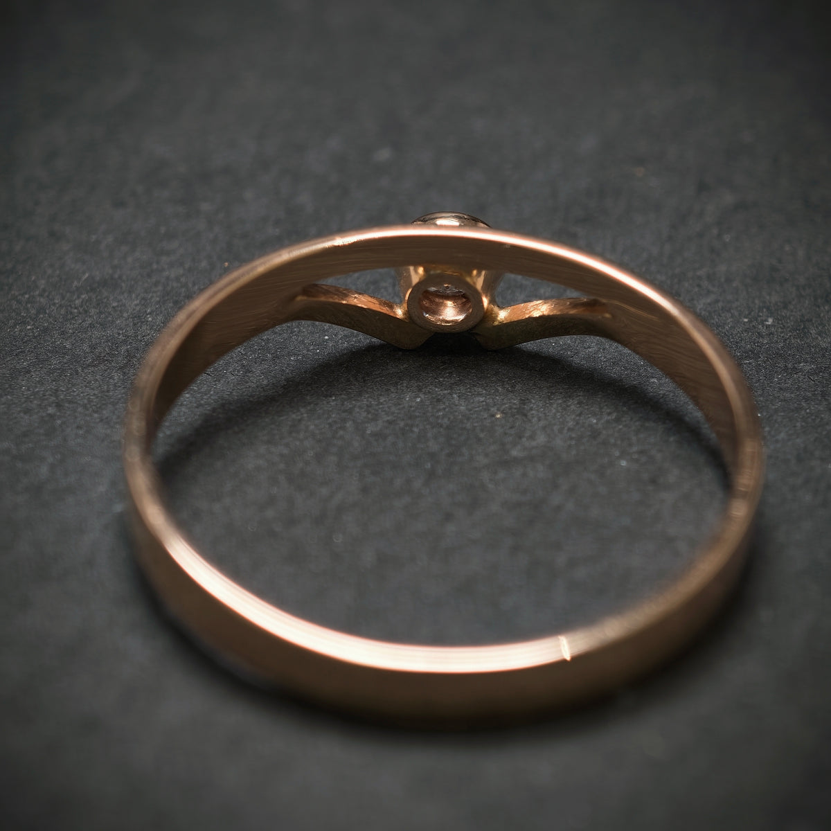 Ring 585/- Gelbgold mit 1 Zirkonia