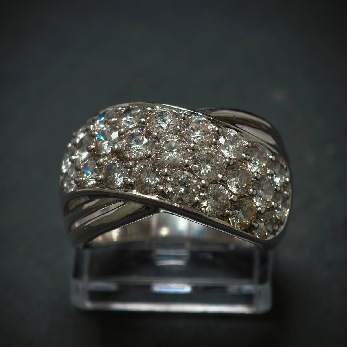 Ring 925/- Silber mit 25 Zirkonias