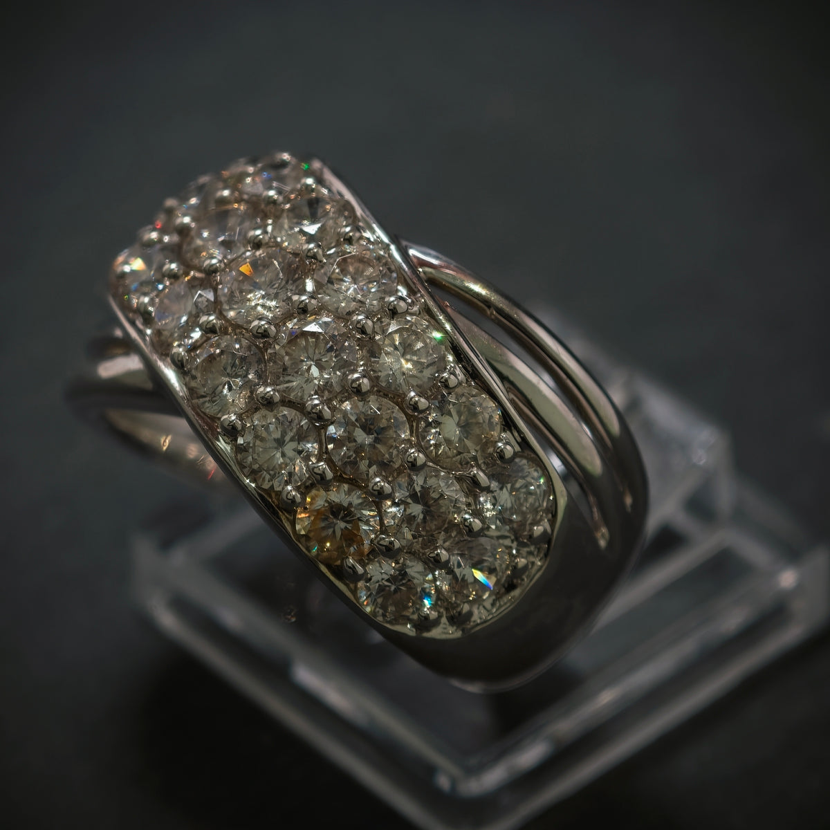 Ring 925/- Silber mit 25 Zirkonias