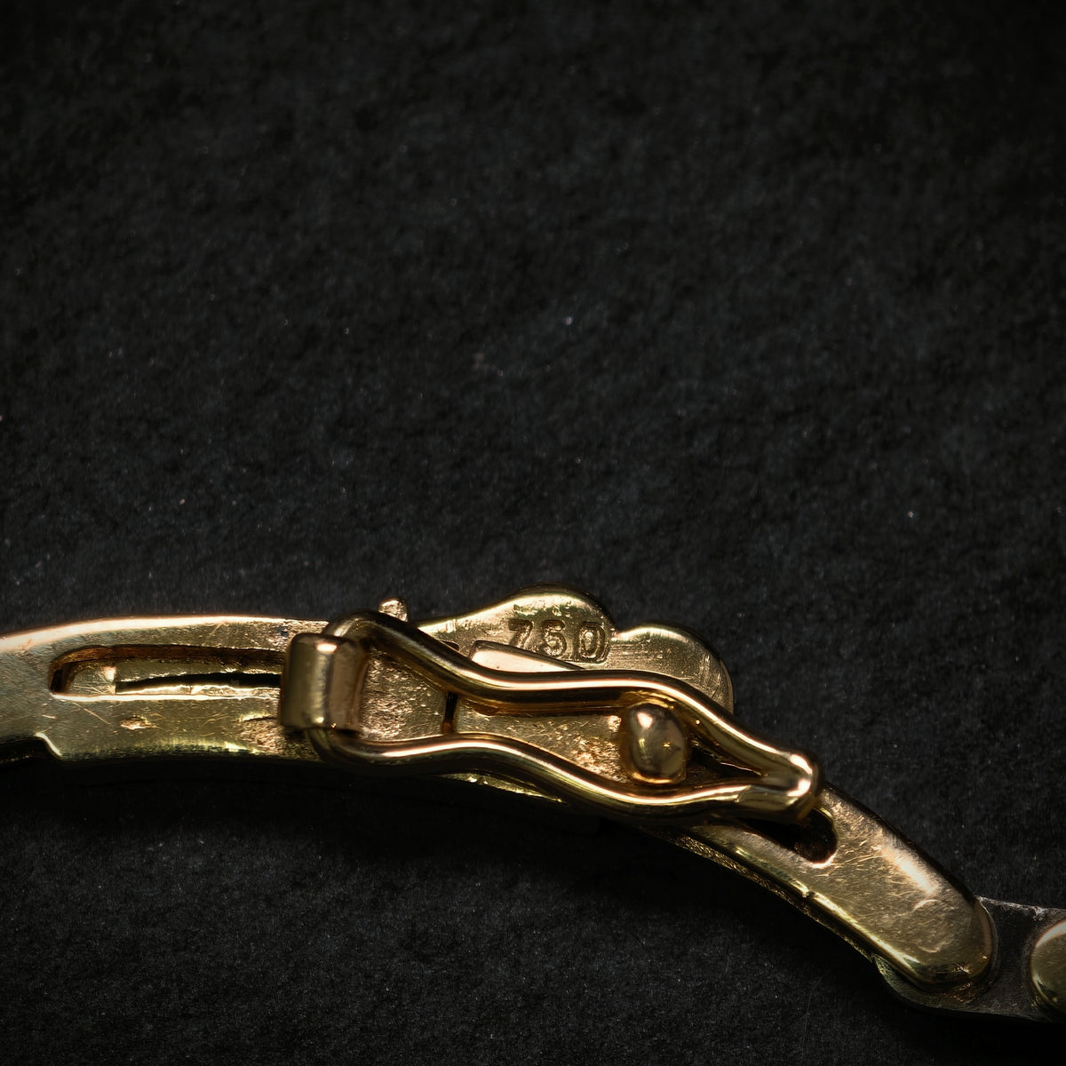 Armband 750/- Gelbgold 925/- Silber mit 16 Diamanten