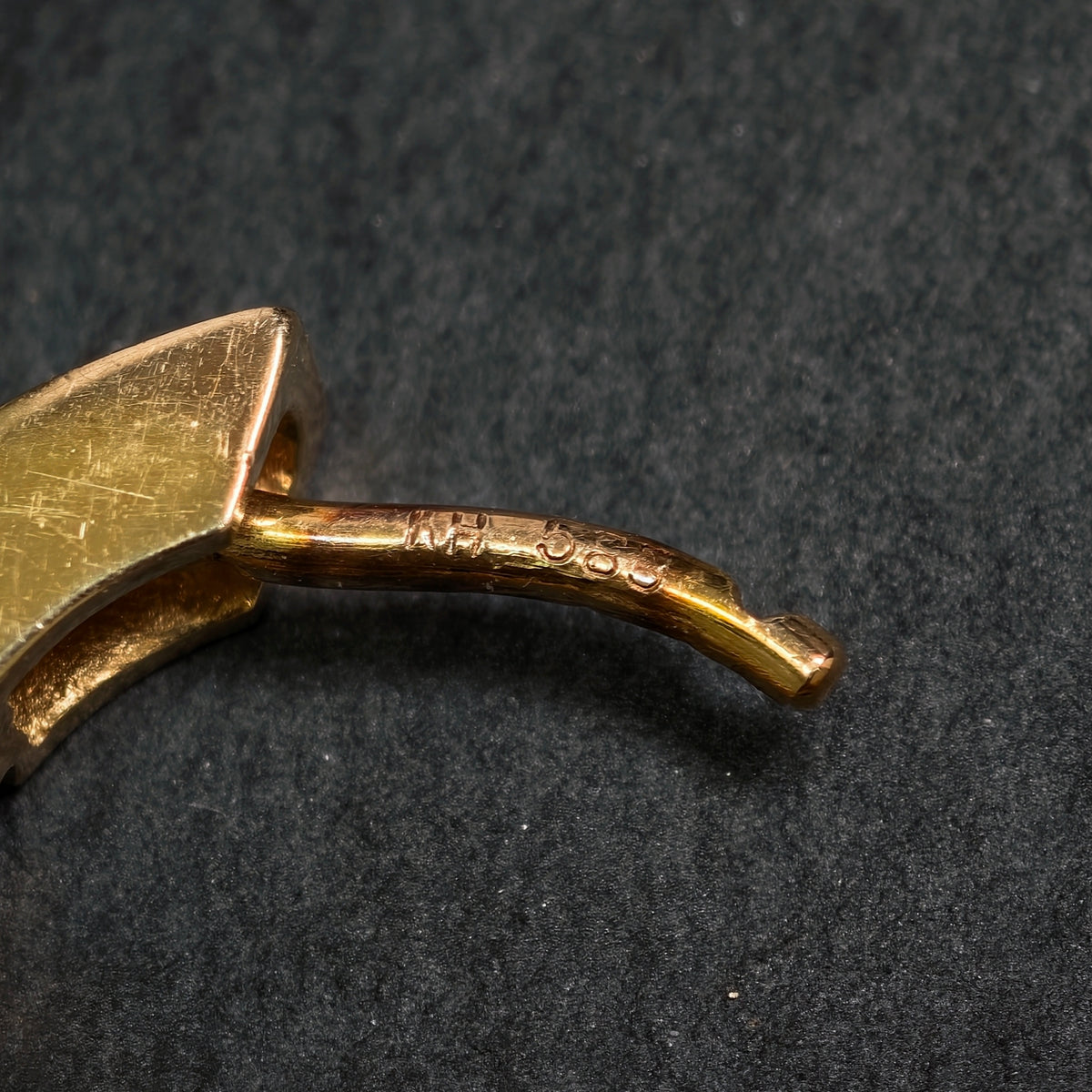 Creolen 585/- Gelbgold mit 2 Brillanten