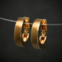 Creolen 585/- Gelbgold mit 2 Brillanten