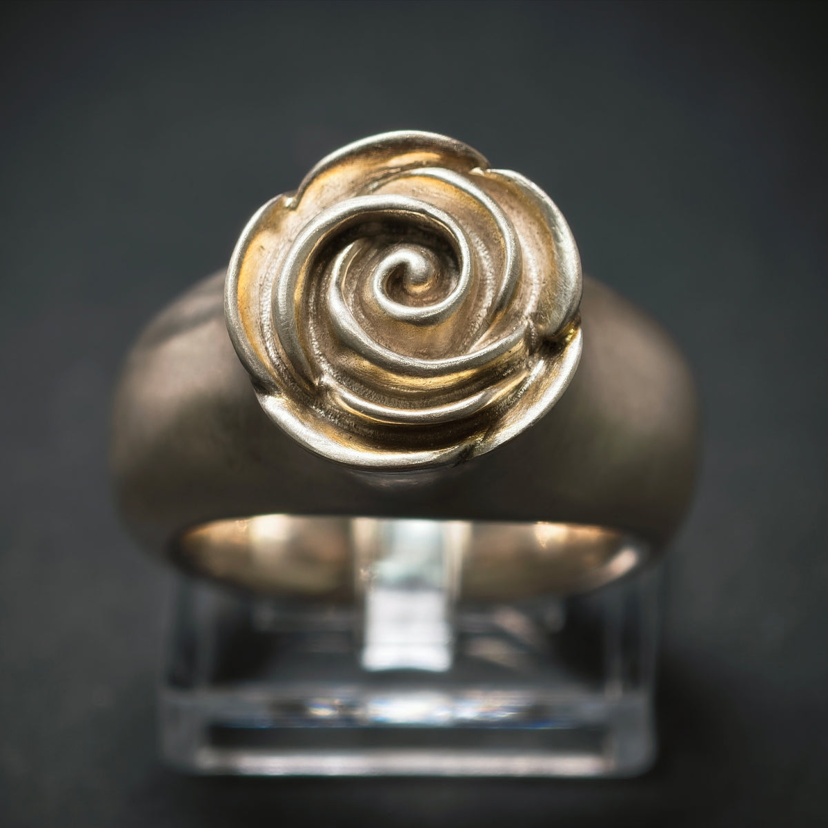 Handgefertigter Ring ,,Rose'' 925/- Silber