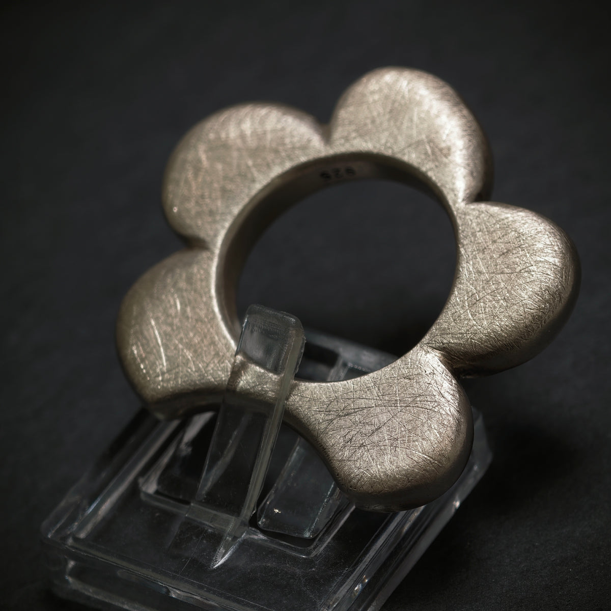 Handgefertigter Ring ,,Blume'' 925/- Silber