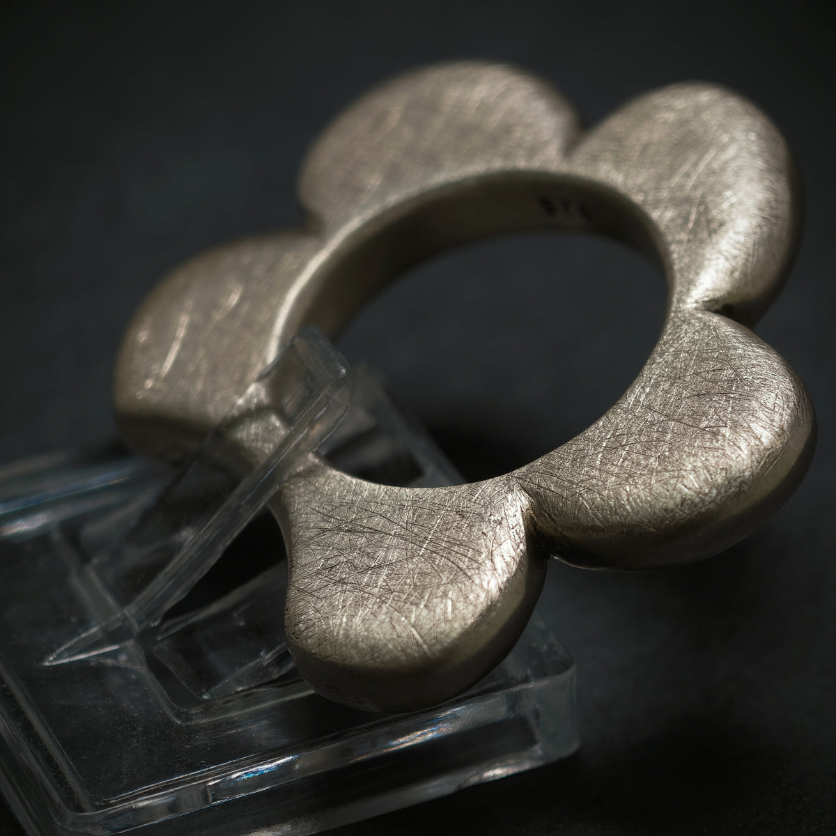 Handgefertigter Ring ,,Blume'' 925/- Silber