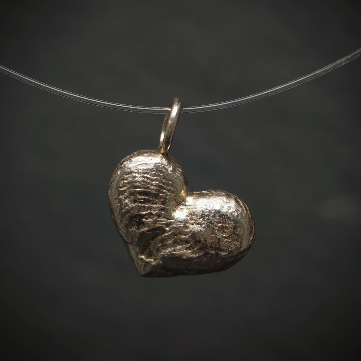 Handgefertigter Anhänger ,,Herz'' 925/- Silber