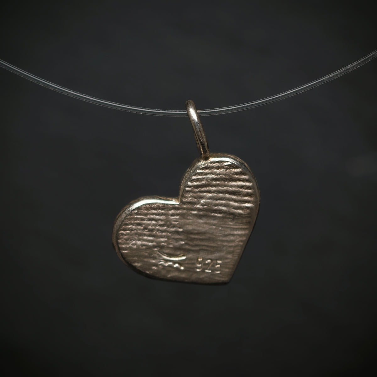 Handgefertigter Anhänger ,,Herz'' 925/- Silber