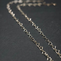 Handgefertigte Kette ,,Herzchen'' 925/- Silber