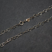Handgefertigte Kette ,,Herzchen'' 925/- Silber