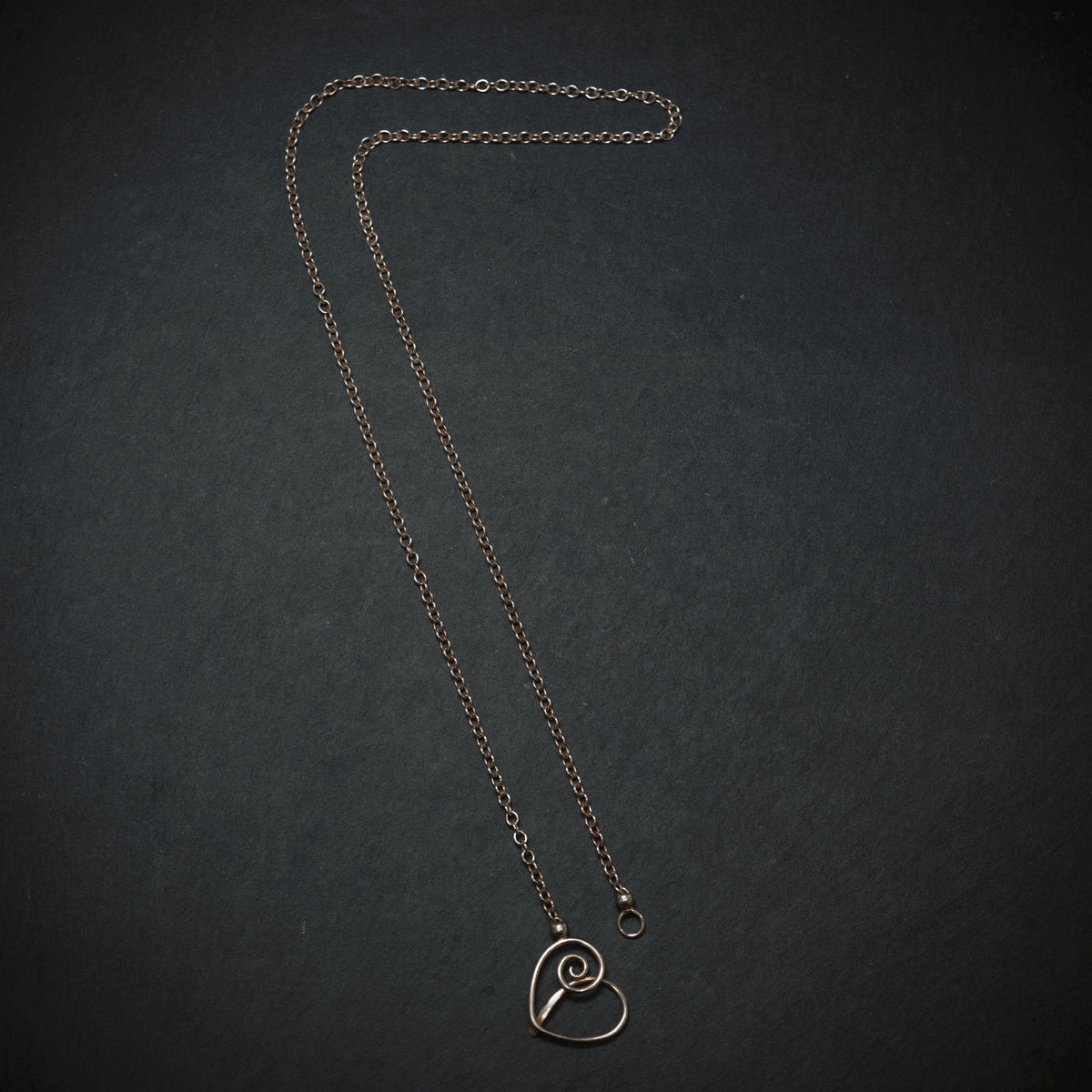 Handgefertigte Kette ,,Herz'' 925/- Silber
