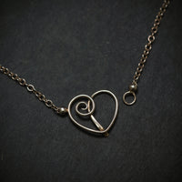 Handgefertigte Kette ,,Herz'' 925/- Silber