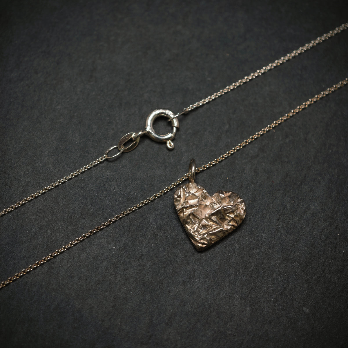 Handgefertigte Kette ,,Herz'' 925/- Silber