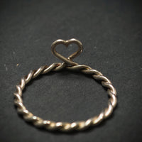 Handgefertigter Ring ,,Herz'' 925/- Silber