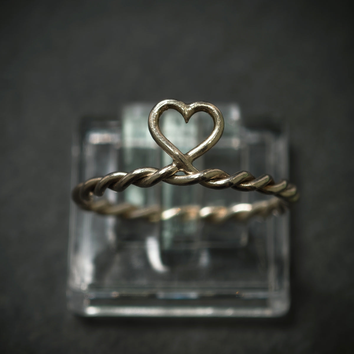 Handgefertigter Ring ,,Herz'' 925/- Silber
