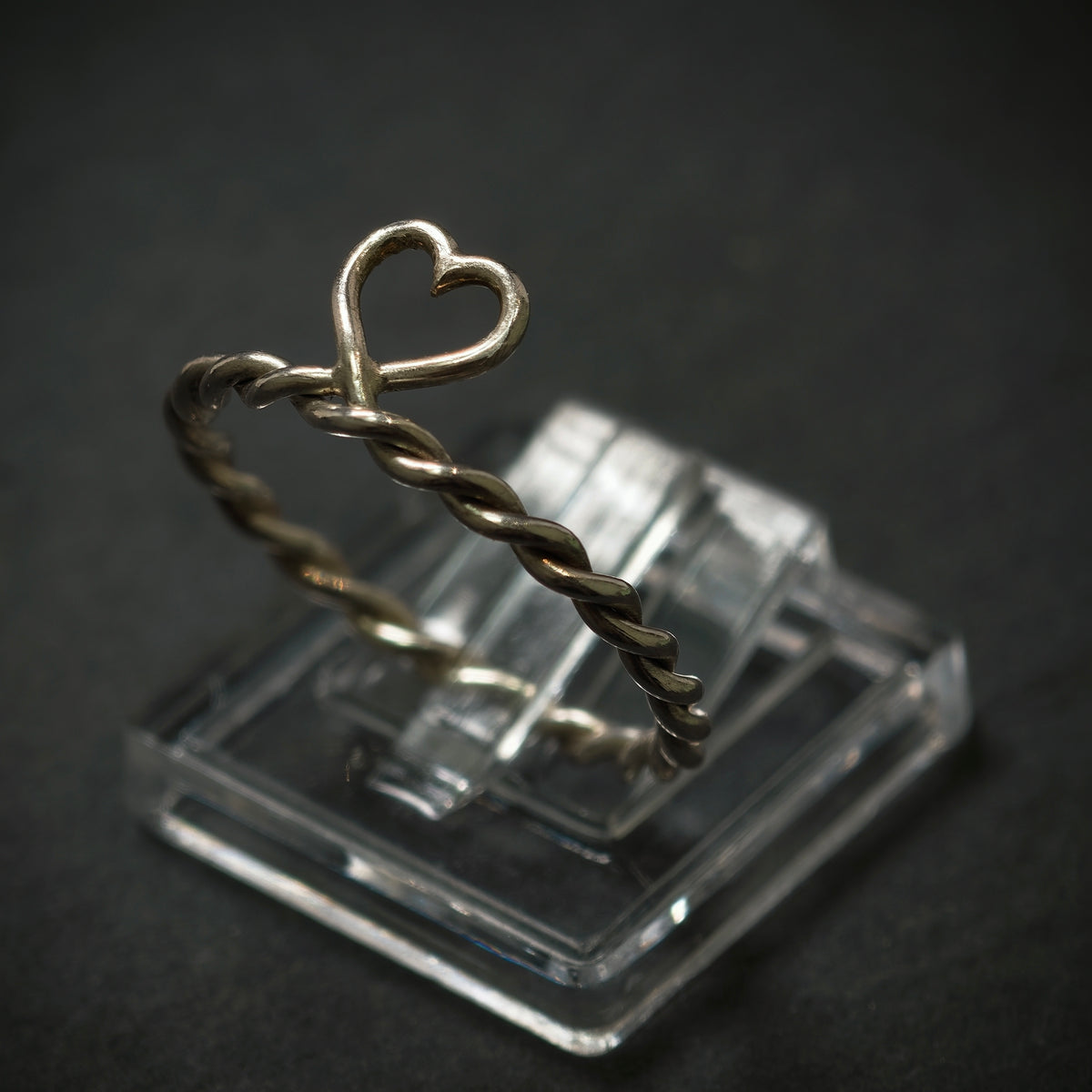 Handgefertigter Ring ,,Herz'' 925/- Silber