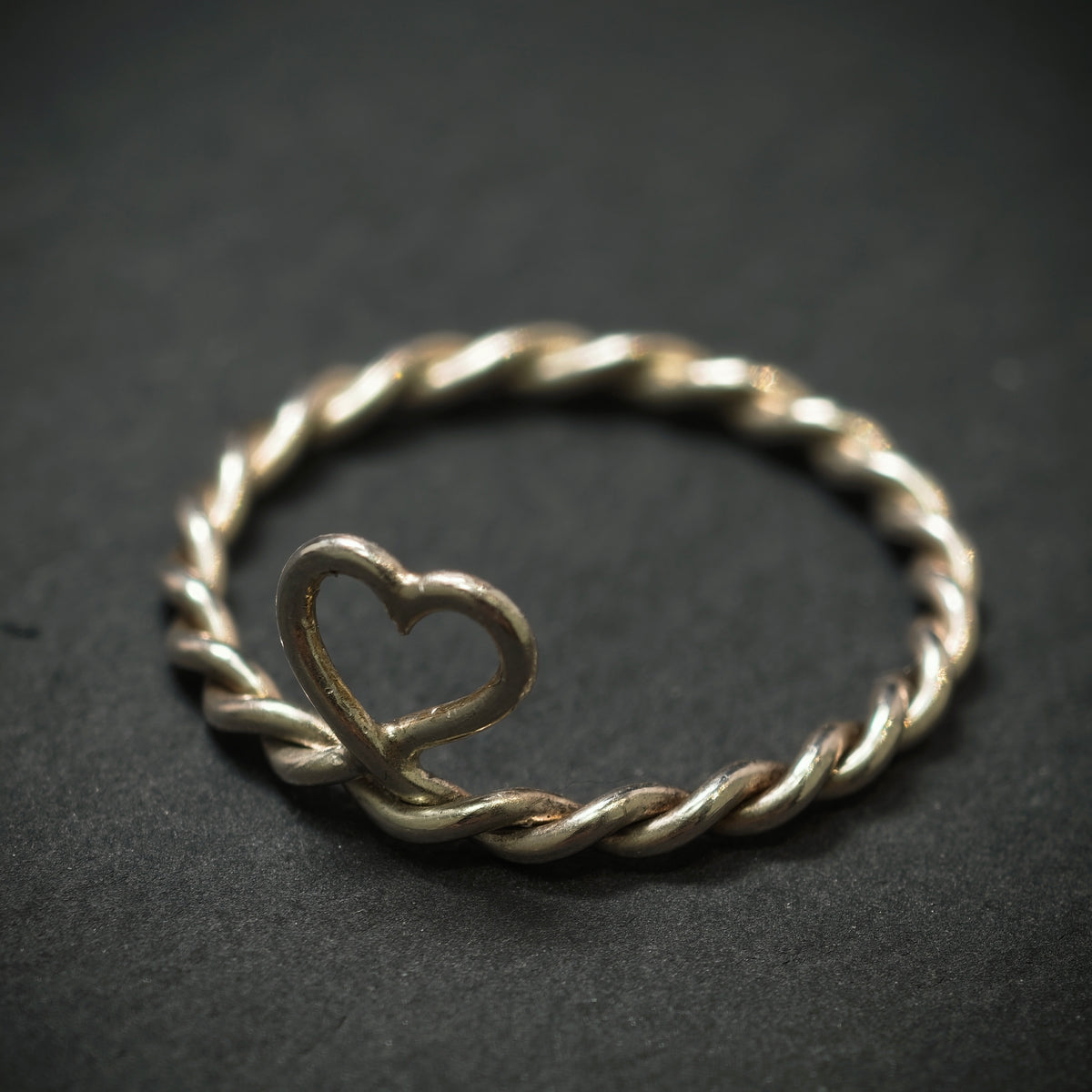 Handgefertigter Ring ,,Herz'' 925/- Silber