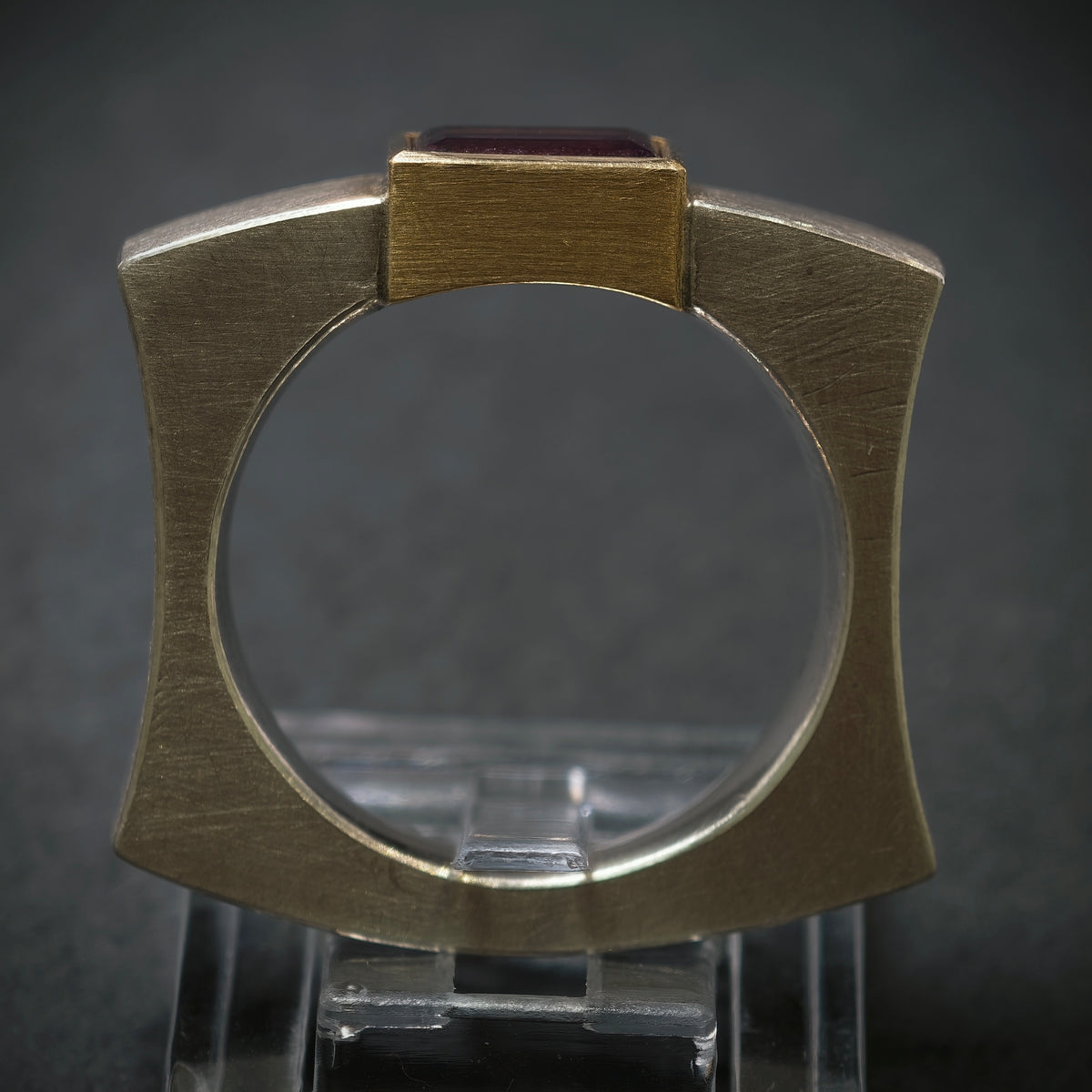 Handgefertigter Ring 925/- Silber mit 1 Turmalin