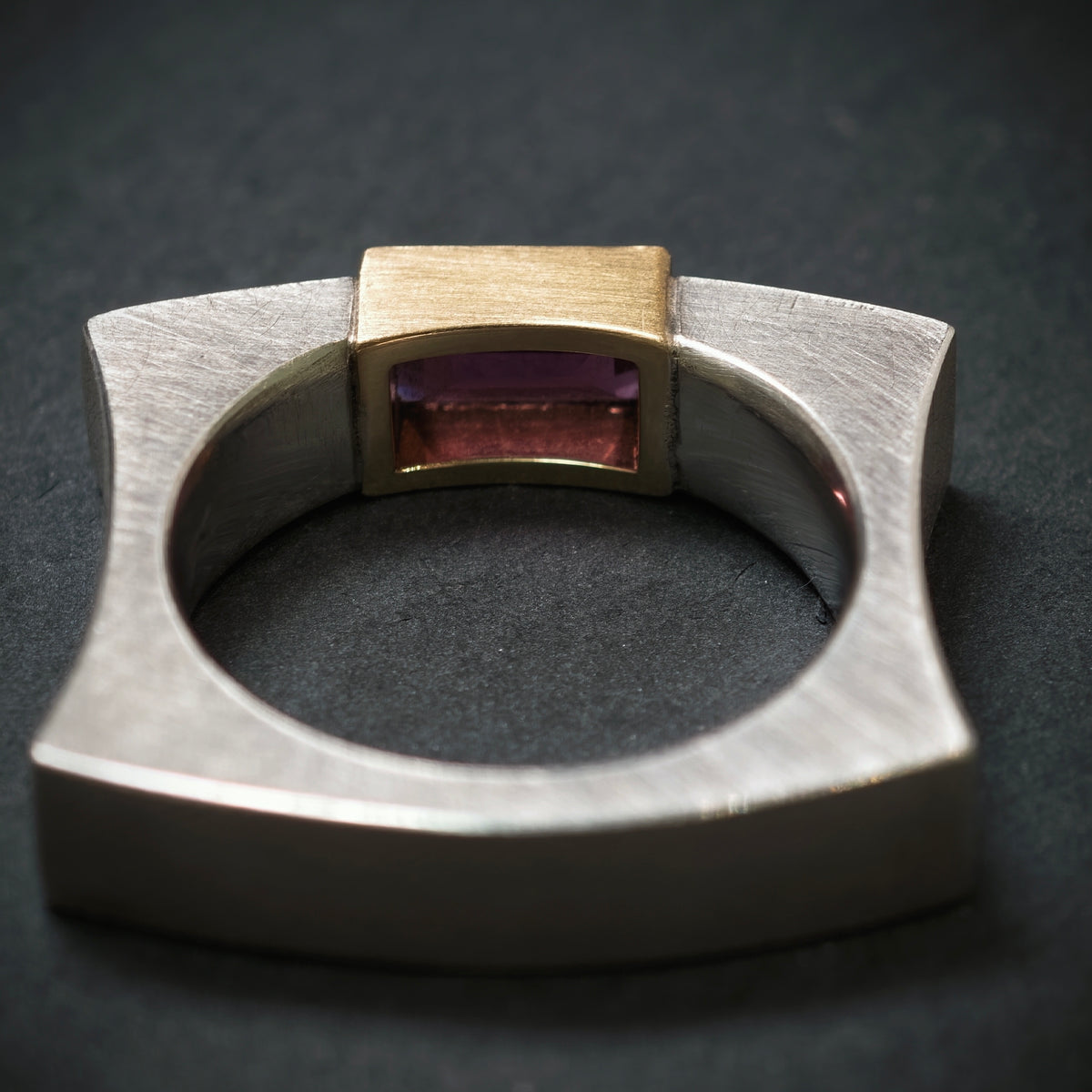 Handgefertigter Ring 925/- Silber mit 1 Turmalin