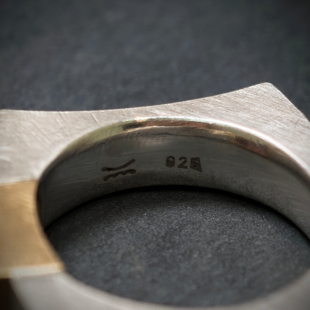 Handgefertigter Ring 925/- Silber mit 1 Turmalin