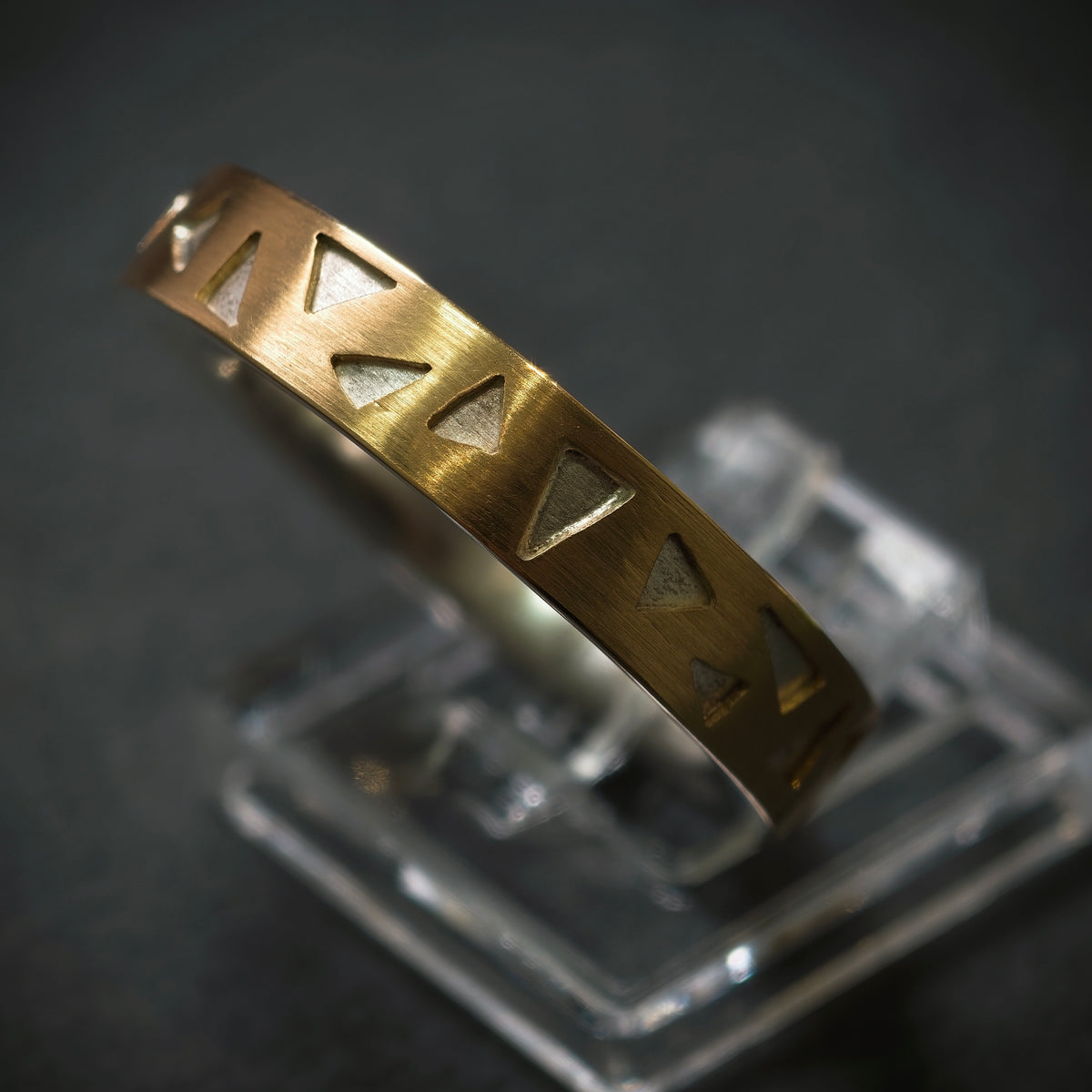 Handgefertigter Ring 750/- Gelbgold 925/- Silber