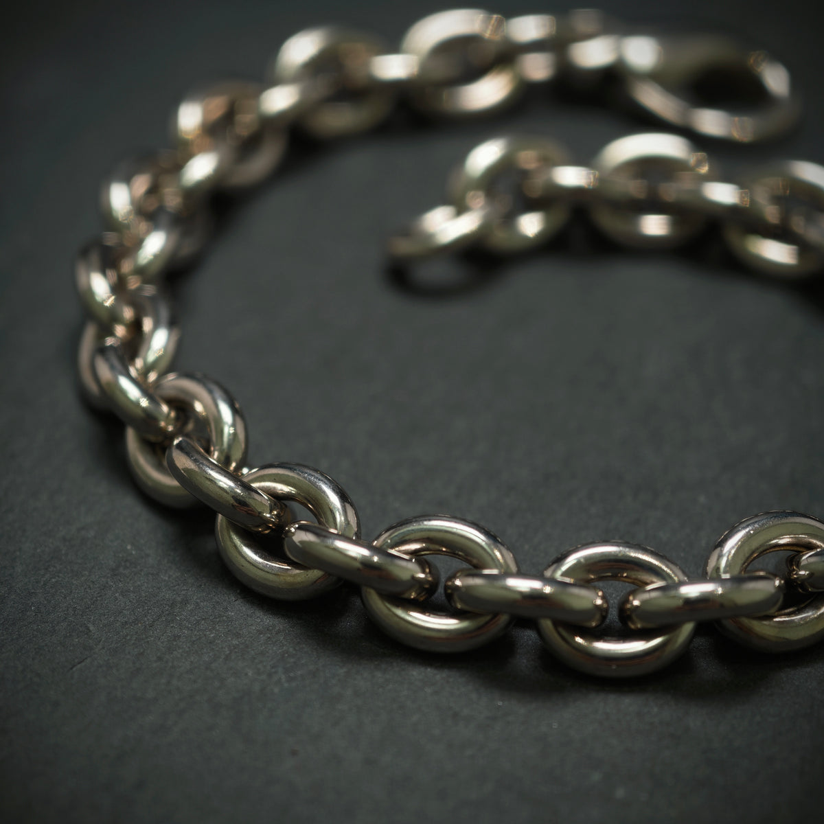 Handgefertigtes Erbsarmband 585/- Weißgold