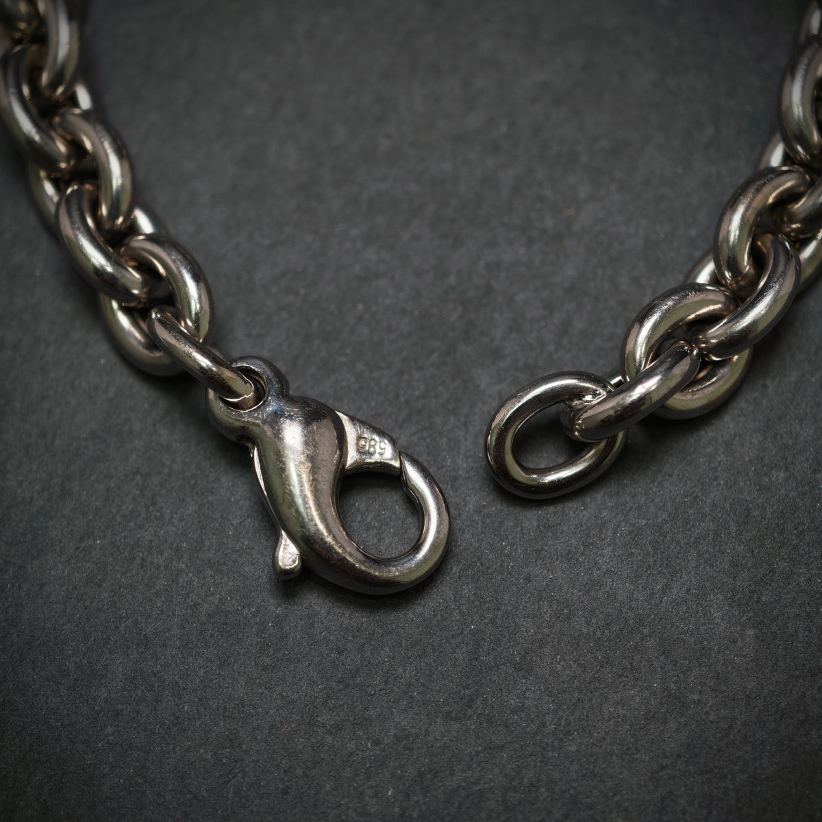 Handgefertigtes Erbsarmband 585/- Weißgold