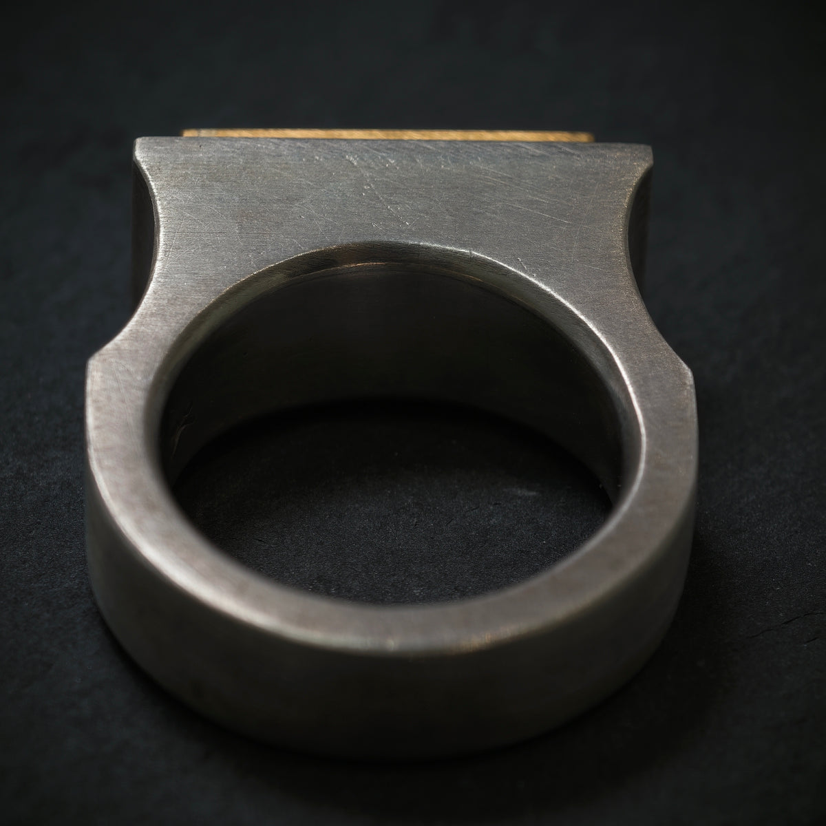 Handgefertigter Ring 750/- Gelbgold 925/- Silber mit 1 Lapis Lazuli