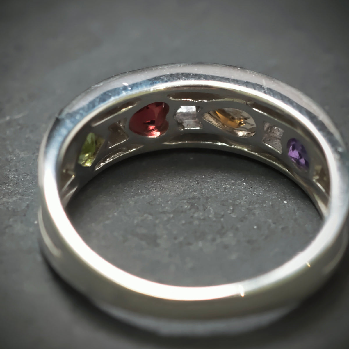 Ring 925/- Silber mit 4 Zirkonias