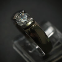 Titanring mit 1 Zirkonia