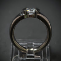 Titanring mit 1 Zirkonia
