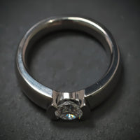 Titanring mit 1 Zirkonia
